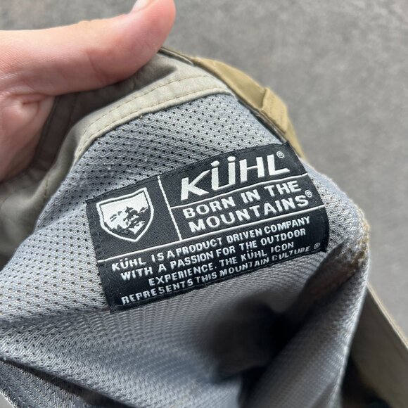 Kuhl Konfidant Air Pants Mens 34x30 Khaki Chino Flat Front Performane Stretch - Picture 10 of 11